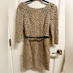 Ark & Co. mini knit leopard cocktail dress